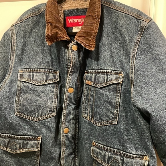 Vintage Wrangler Denim Sherpa Jacket - Picture 5 of 16